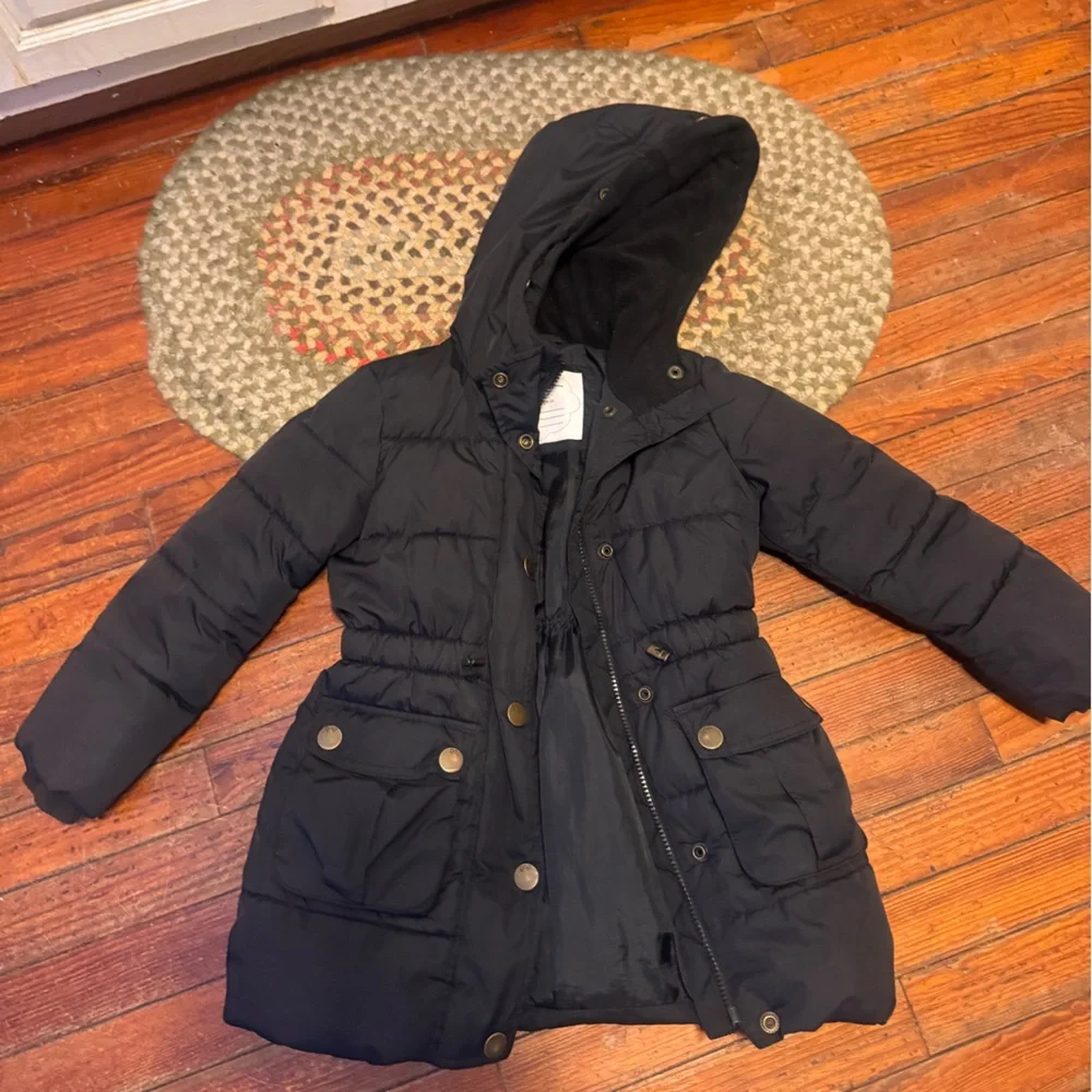 GAP Kids Dark Puffer Coat with Hood